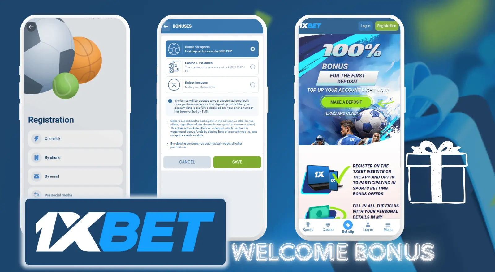 1xBet Bonuses Welcome